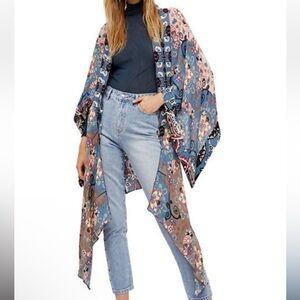 🌿SALE🌿Free People Floral Kimono Cardigan One Size